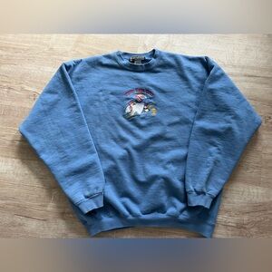 VTG 2002 Winter Olympics Salt Lake City Y2K Boxy Crewneck Large